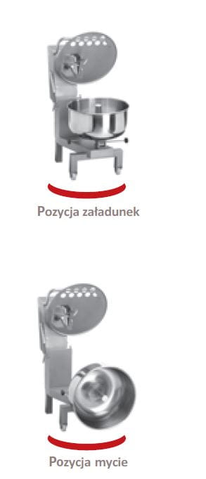 Uchylna misa mieszałki Dadaux 50 litrów z czujnikiem temperatury